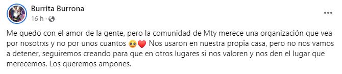 La Burrita Burrona le echa indirecta a Jhonny Caz por su impuntualidad.