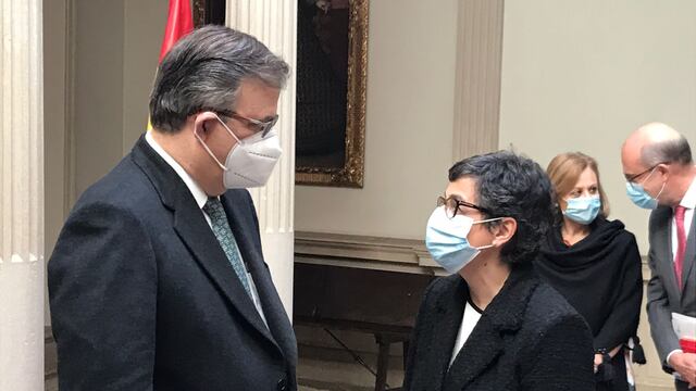 Marcelo Ebrard y Arancha González Laya