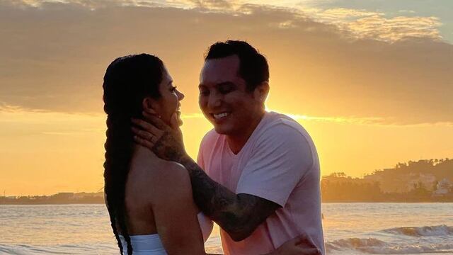 Kimberly Flores y Edwin Luna