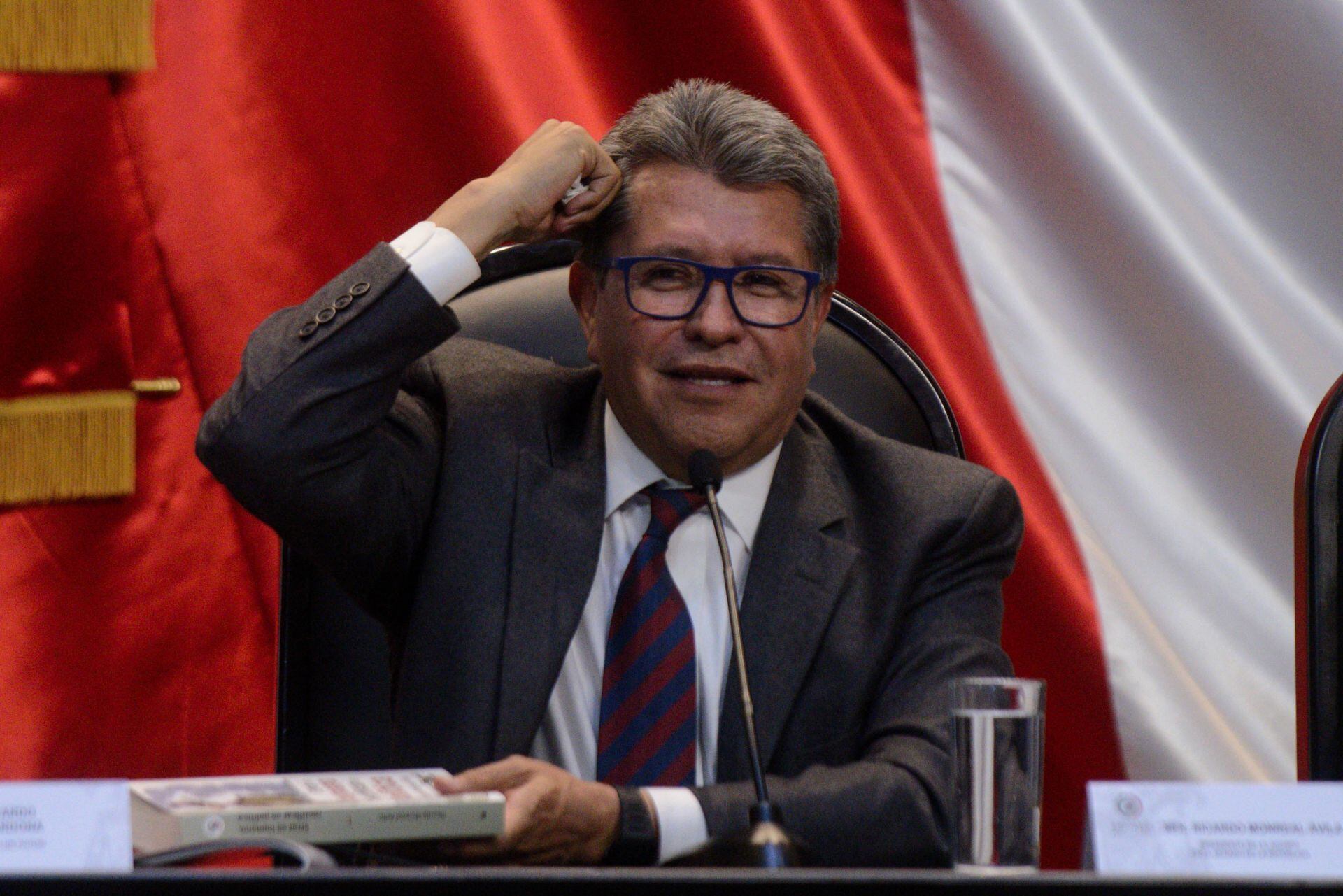 Ricardo Monreal, senador y coordinador de Morena, participó en la Cuarta Reunión Plenaria del Grupo Parlamentario del PVEM realizada en el salón Legisladores de la República de la Cámara de Diputados.