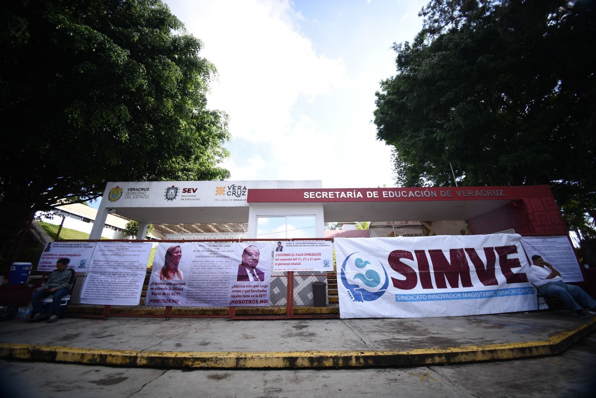 Protestas del Sindicato Independiente Magisterial Veracruzano (SIMVE)