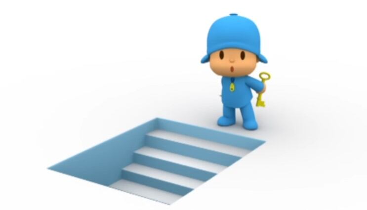 Pocoyó disfruta de la playa en verano