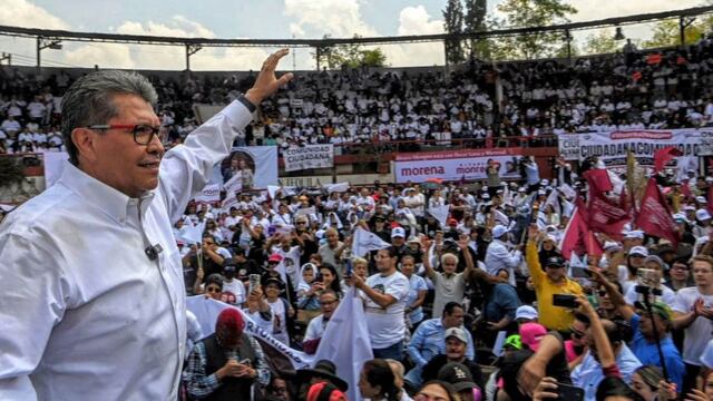 Ricardo Monreal sostuvo una asamblea informativa con simpatizantes de MORENA en la alcaldía Álvaro Obregón