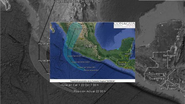 Del jueves 22 al sábado 24 de octubre, los meteorólogos prevén que “Patricia” generará lluvias en Jalisco, Colima, Michoacán, y Guerrero.
