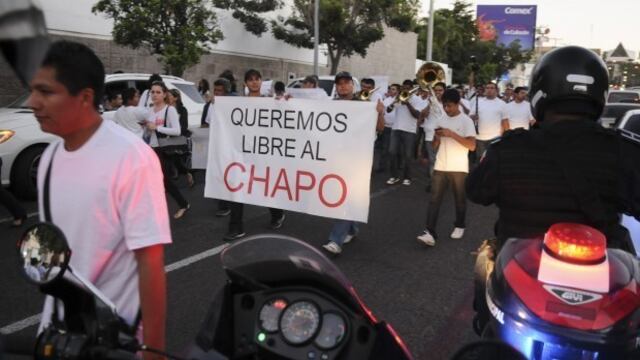 En Sinaloa se organizaron marchas a favor de "El Chapo". Foto/Cuartoscuro