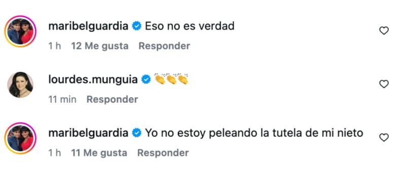 Maribel Guardia declaró que no está peleando la tutela de su nieto