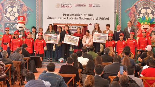 Lotería Nacional lanza 20 billetes de colección sobre la historia mundialista de México