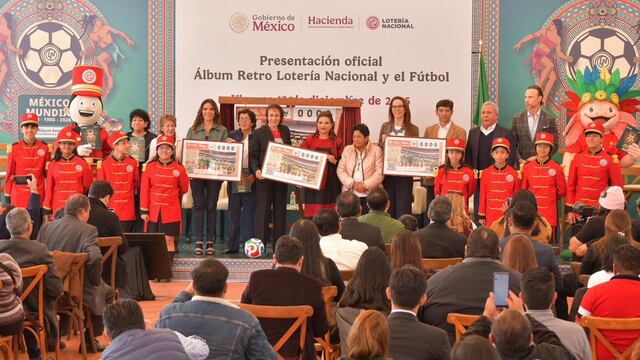 Álbum Retro de Lotería Nacional revive la historia mundialista de México.