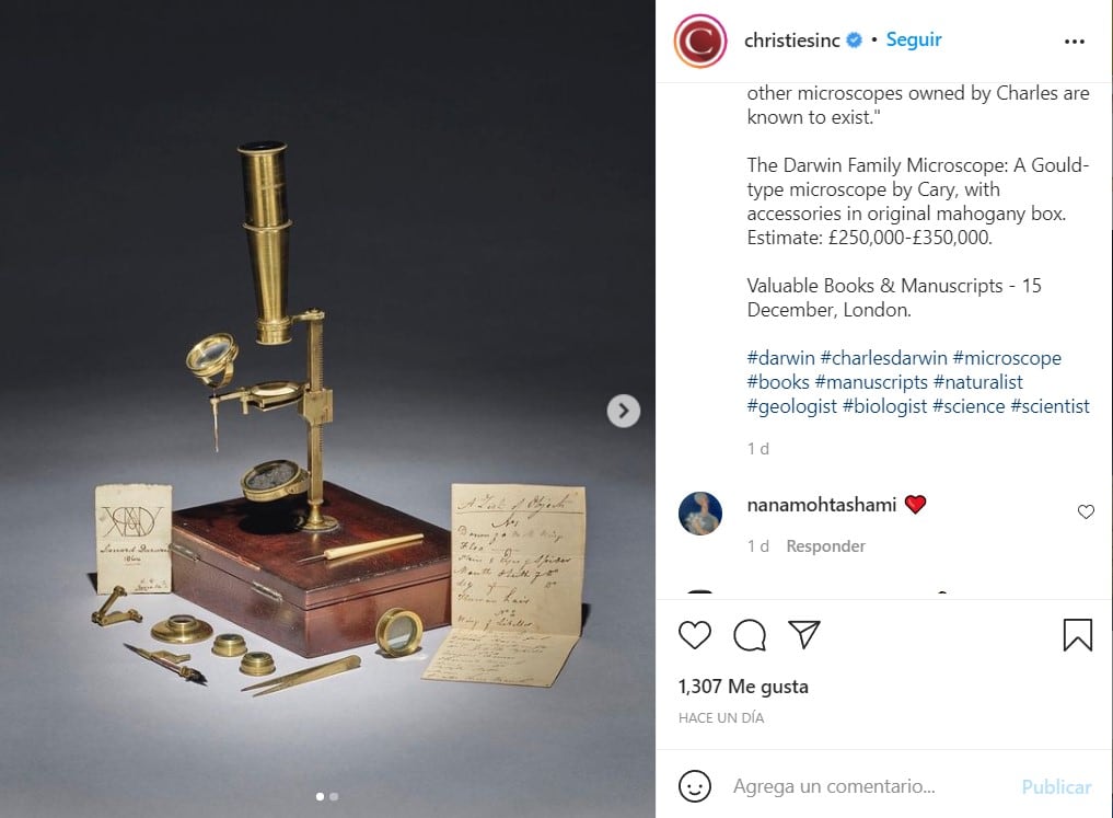 Microscopio de la familia Darwin