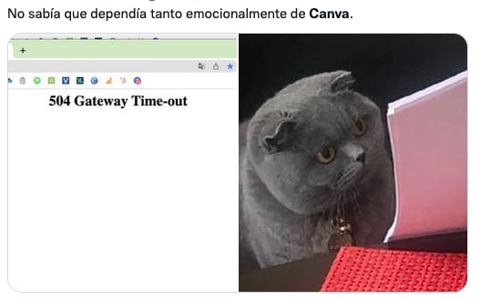Meme de la caída de Canva.