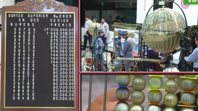 Resultados Sorteo Superior 2825 de Lotería Nacional: Ganadores de hoy 25 de octubre