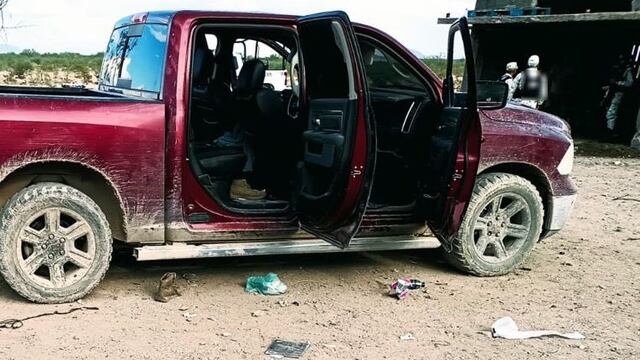 Vehículo en el lugar del secuestro