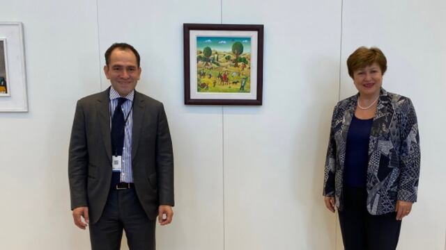 Arturo Herrera y Kristalina Georgieva