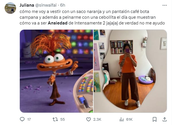 Memes de Ansiedad, la nueva emoción de Riley en Intensamente 2