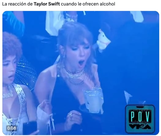 Memes de Taylor Swift borracha revelan cuánto disfrutó de los MTV Video Music Awards 2023