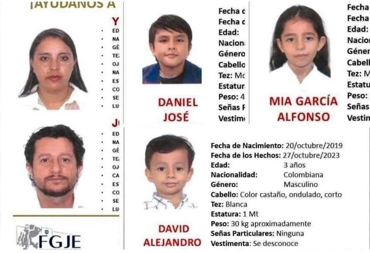 Una familia de Colombia y sus 3 niños fue secuestrada en Calera, Zacatecas