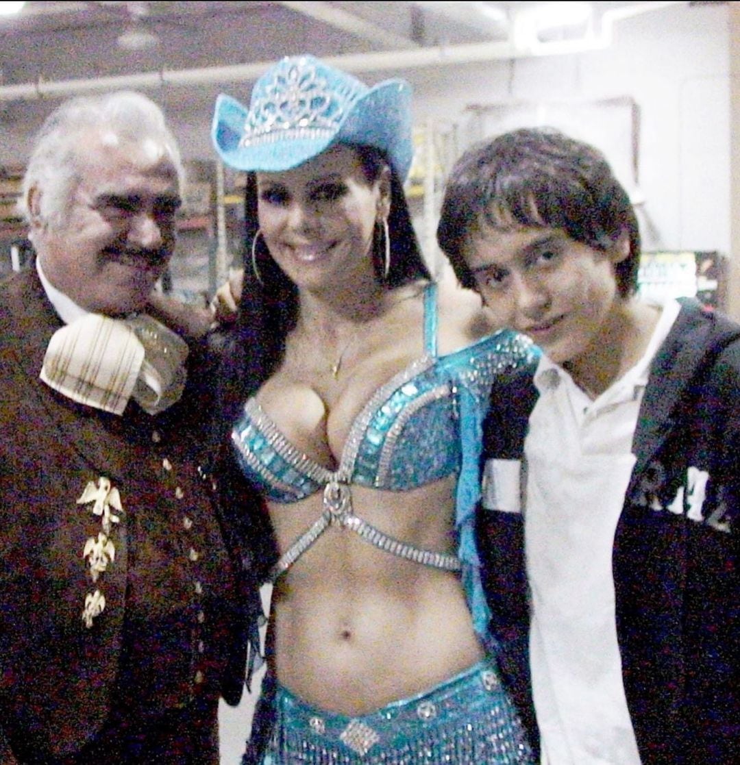 Vicente Fernández, Maribel Guardia y Julián Figueroa