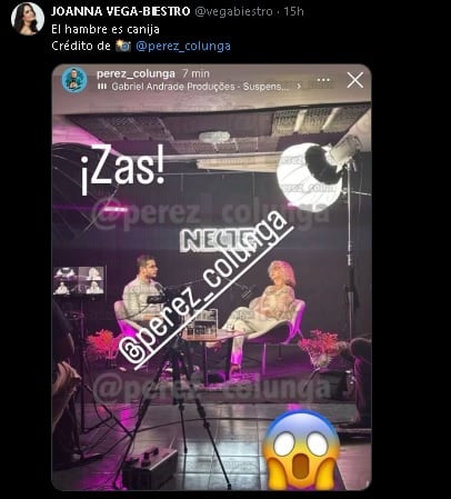Joanna Vega-Biestro reacciona a la entrevista de Crista Montes y Adrián Marcelo.