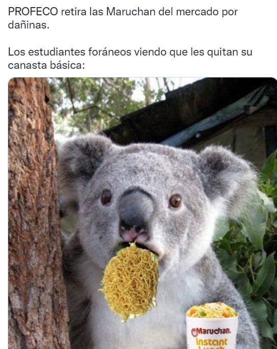 Meme por retiro de sopas instantáneas del mercado