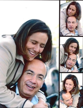 Felipe Calderón y Margarita Zavala