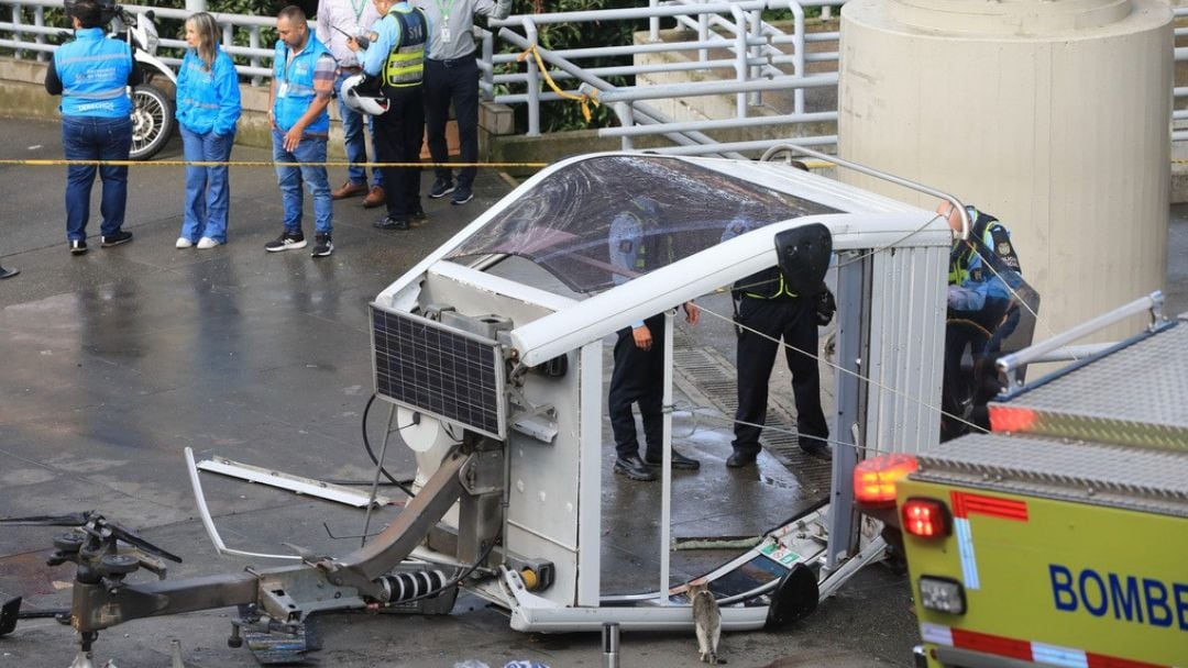 Cae cabina del Metrocable de Medellín, Colombia
