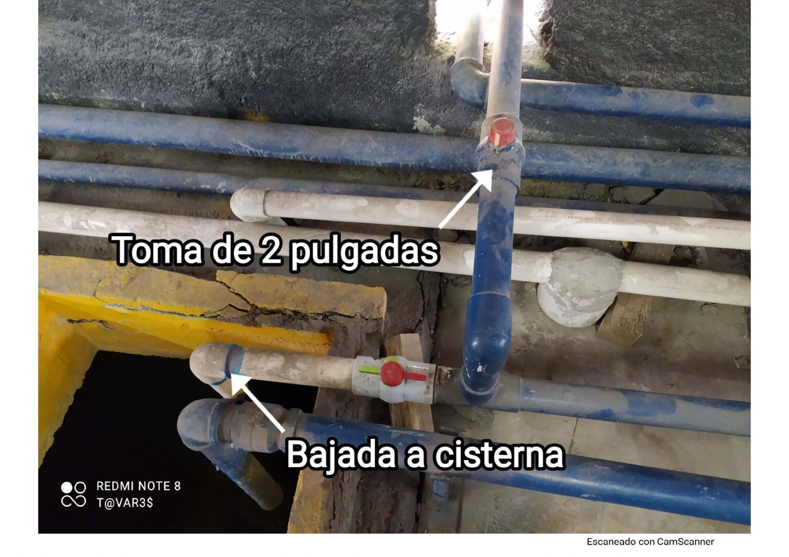 Milenio, toma clandestina de agua