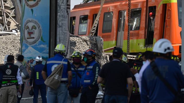 Zona del accidente del Metro