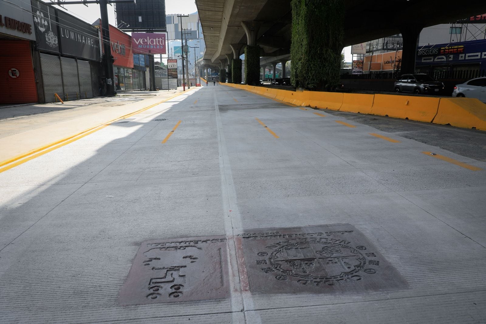 Inauguran Delfina Gómez e Isaac Montoya rehabilitación del Periférico Norte en Naucalpan.