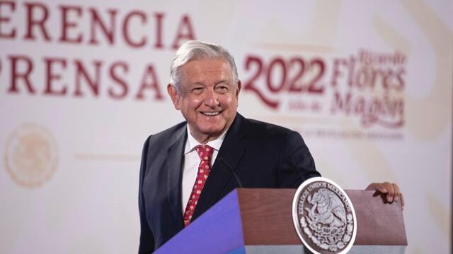 AMLO en la conferencia mañanera del 6 de junio de 2022