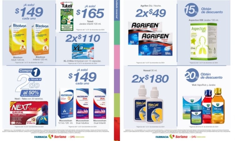 Soriana ofertas en farmacia hoy al 31 de diciembre: descuentos en estos medicamentos