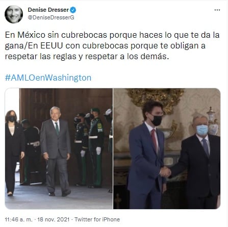 Tuit de Denise Dresser