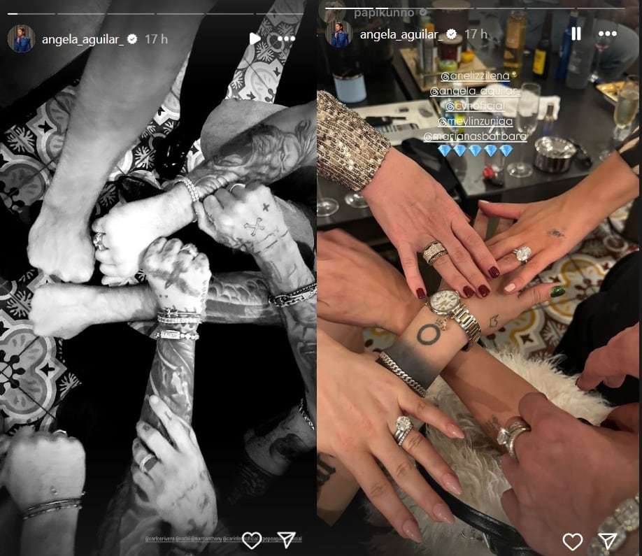 Ángela Aguilar presume el anillo de matrimonio de su esposo