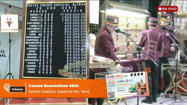 Resultados Sorteo Zodiaco Especial 1644 de Lotería Nacional en vivo: ganadores de hoy 28 de enero