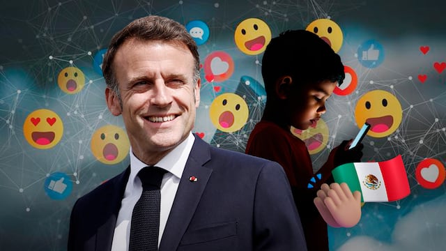 Emmanuel Macron celebra que México quiera regular el uso de redes sociales en menores.