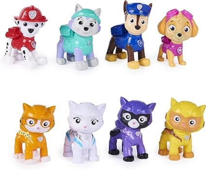 Mini figuras de Cat Pack y Paw Patrol
