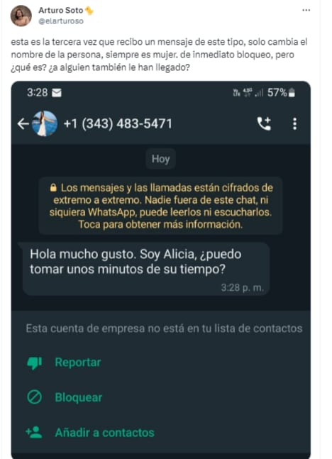 Usuarios reportan sospechosas ofertas de empleo por WhatsApp