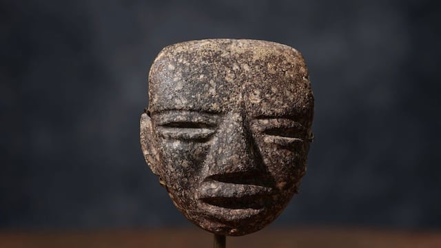 Máscara maya será puesta a subasta en Barcelona