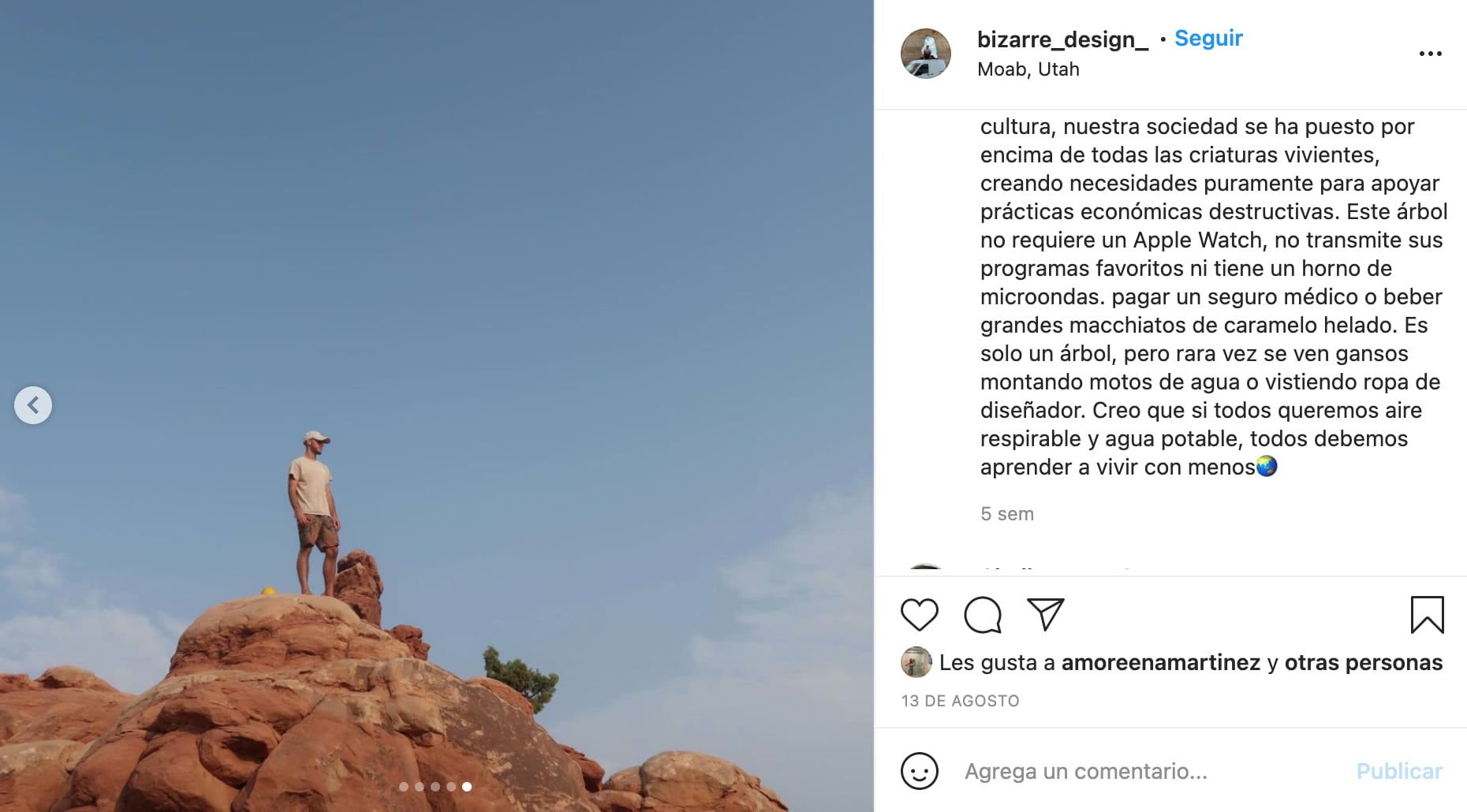 Última publicación de Brian Laundrie