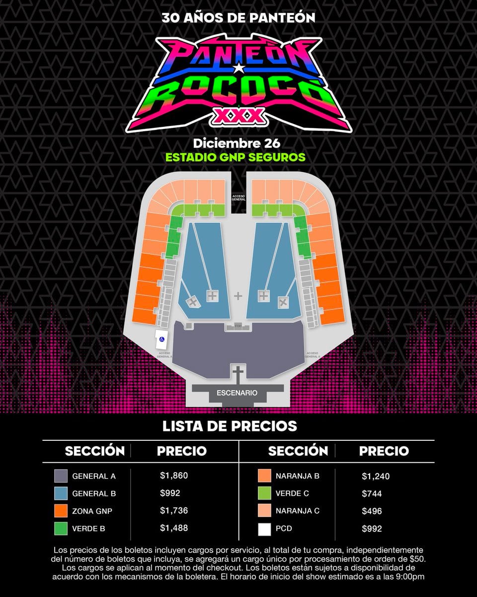 Panteón Rococó cierra su gira en el Estadio GNP Seguros: fecha, boletos y preventa