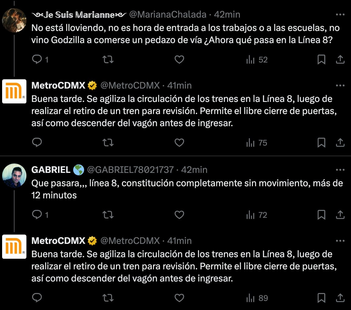 retrasos en Línea 8 del Metro CDMX