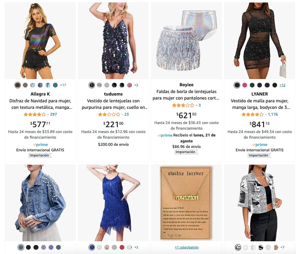 Amazon vende la merch de Taylor Swift pero no sería oficial