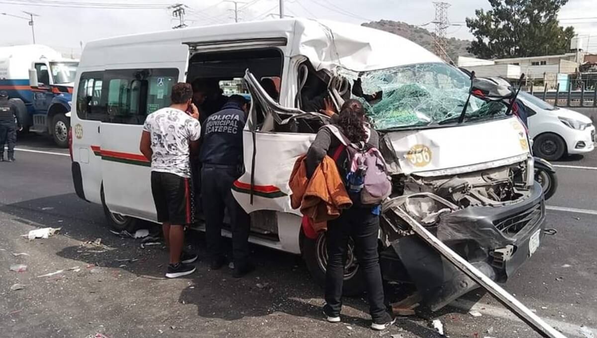 Accidente en la autopista México-Pachuca