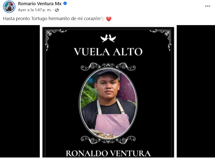 Romario Ventura, ex MasterChef México, de luto: asesinan a su hermano en Guerrero