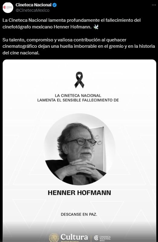 Henner Hofmann, fotógrafo y director del Centro de Capacitación Cinematográfica
