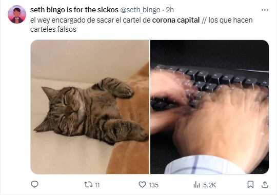 Memes por el cartel del Corona Capital 2024