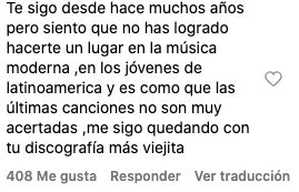 Comentarios a la canción de Thalía
