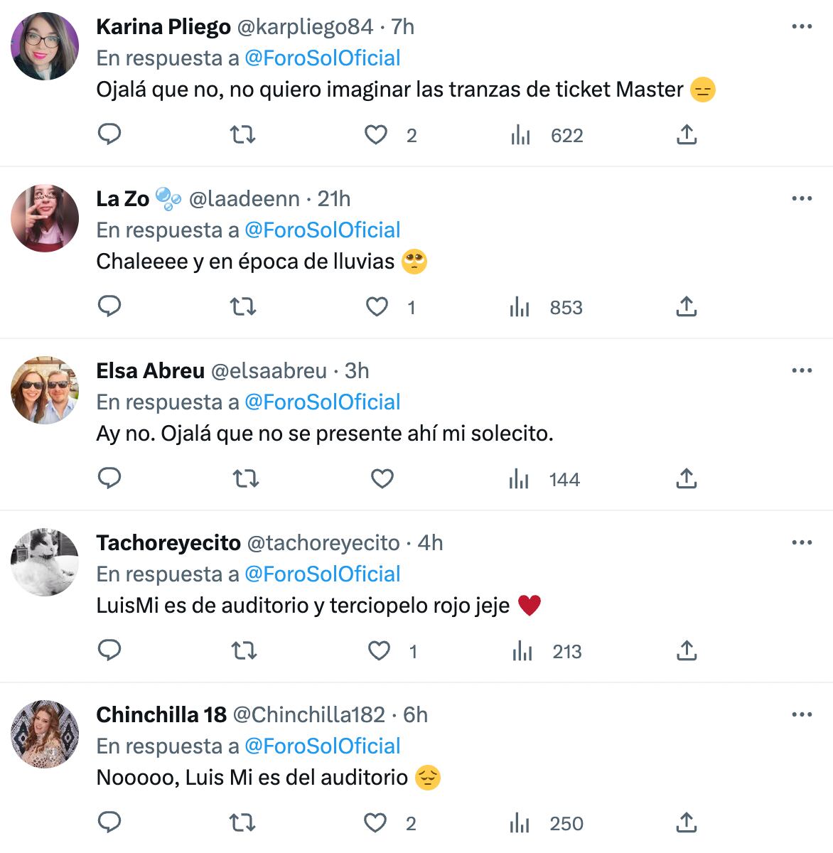 Comentarios sobre Luis Miguel en el Foro Sol