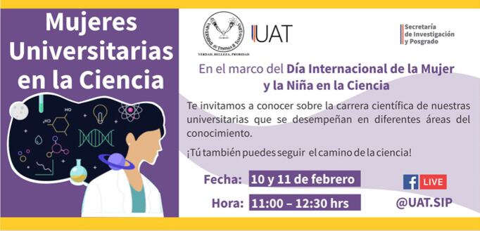 "Mujeres Universitarias por la Ciencia": UAT