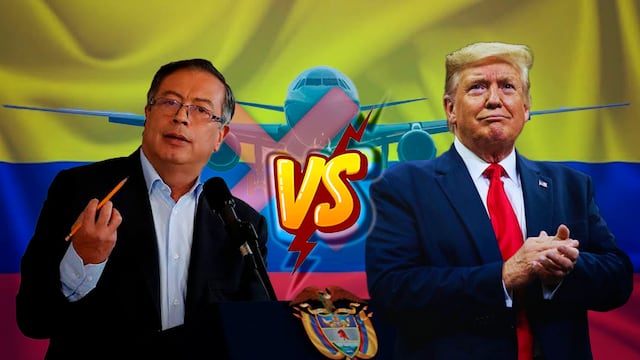 Gustavo Petro batea a Donald Trump y regresa aviones de colombianos deportados de Estados Unidos