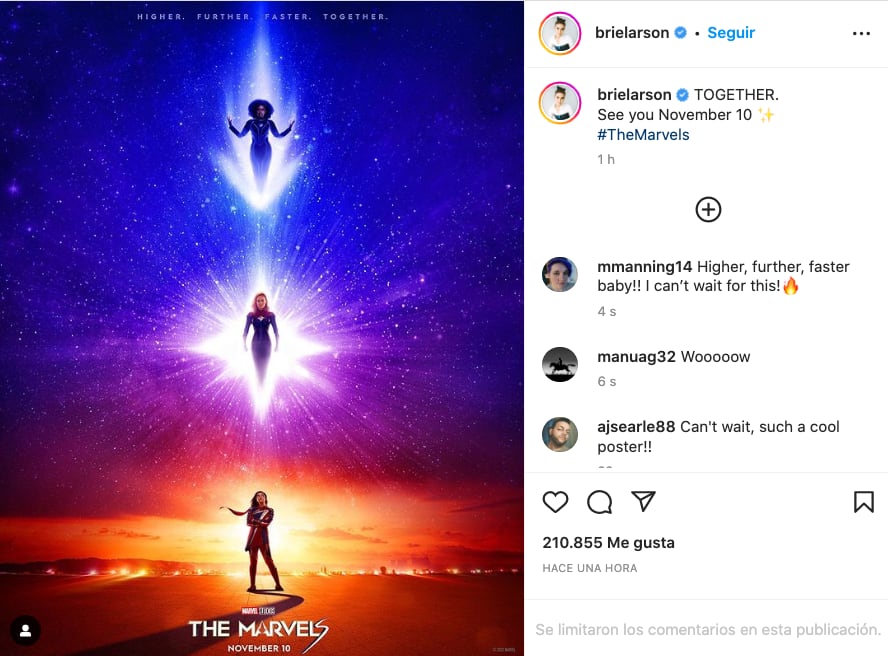 The Marvels comparte su primer póster y anuncia un retraso en su estreno